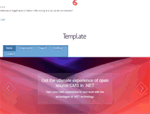 Tablet Screenshot of demo.sageframe.com